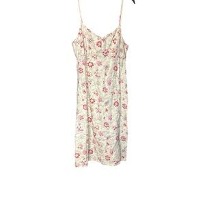 GAP Vintage Floral Print 100% Linen Women's Dress